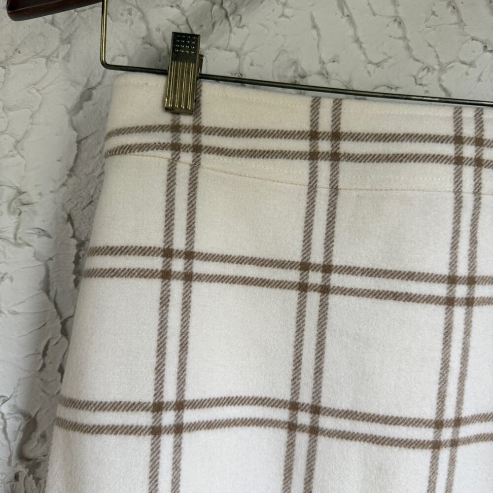 J. Crew Cream and Cream Plaid Mini Skirt - Picture 3 of 12